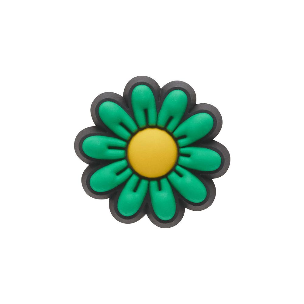Clips Jibbitz Crocs Green Daisy Femme Multicolore | France 0417QMAZ